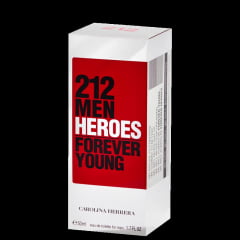 212 Men Heroes - Perfume Masculino - Eau de Toilette - Carolina Herrera- Disponível 50ml