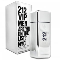 212 Vip Men - Perfume Masculino - Eau de Toilette - Carolina Herrera - Disponível 50 ML - 100 ML - 200 ML